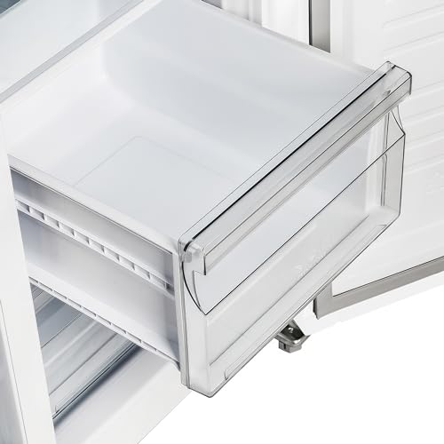 Forno C-FFRBI1805-33WHT Salerno 37-Inch Side-By-Side Refrigerator - 15.6 Cu.Ft. Stainless Steel Refrigerator For Kitchen With Led Touch Control, Fast Cool, Fast Freeze & Spill-Proof Shelves With Swing Door, White thumb #4