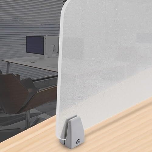 Divisor de privacidad transparente para paneles extraíbles para estudiantes y oficinas, 30 x 120 cm, acrílico C, divisor de espacio, reducción de ruido.