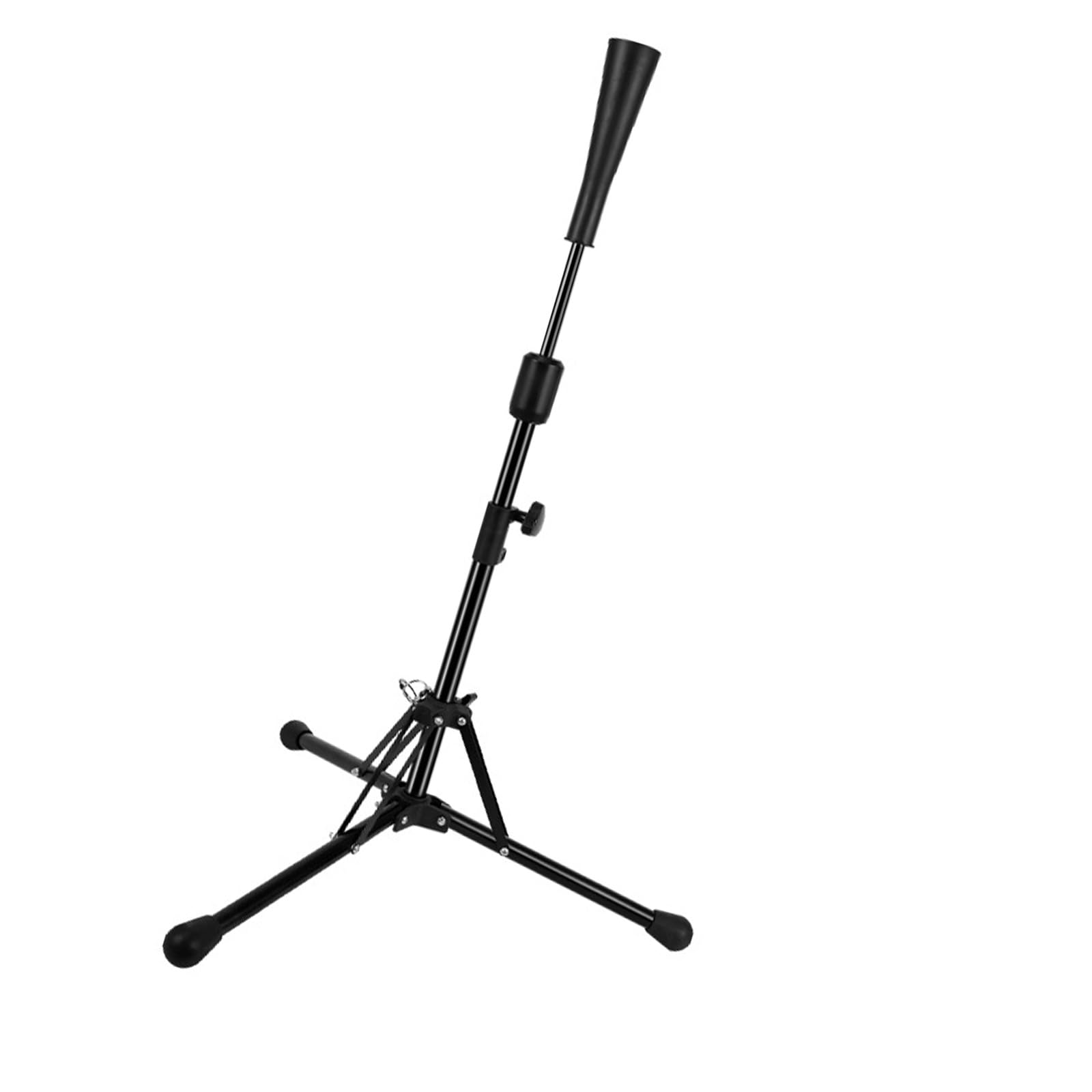 Base de bateo plegable portátil de altura ajustable, soporte para prácticas de béisbol, sóftbol, durabilidad, base de golpeo con parte superior de goma