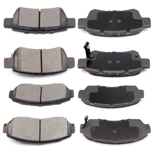 Image of ECCPP Front Rear Disc Brake Pads Kits[8] Ceramic D1521 D1088