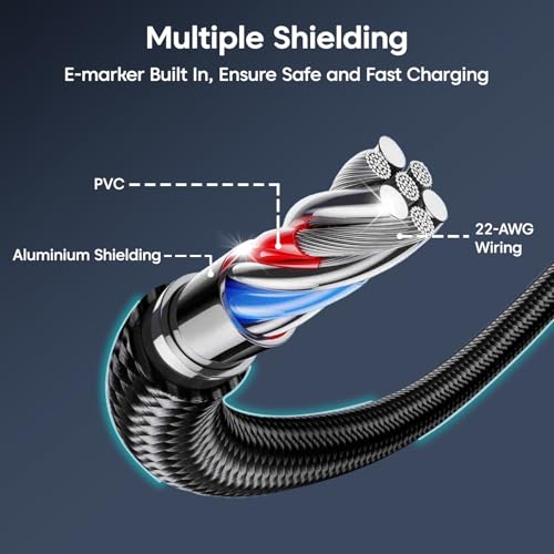 Image of Sounce 4-in-1 Fast Charging Cable USB-A to Type-C & Lightning, 60W /3A PD Power Delivery, 480Mbps Data Transfer, Swappable Charging Heads, Universal Multi-Device Compatibility Black (1.5m)