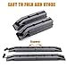 iondelce Universal Car Soft Roof Rack Pads, Luggage Carrier System for Kayak Surfboard Canoe, Include 2 Heavy Duty Tie Down Straps, 2 Tie Down Rope, 2 Quick Loop Strap Grey