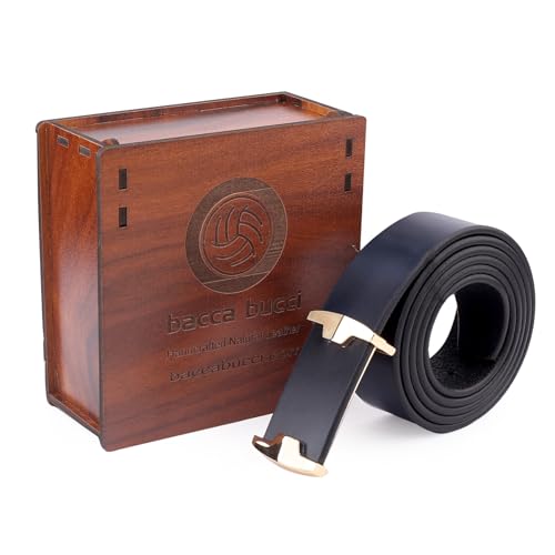Image of Bacca Bucci Genuine Leather Dress /Casual Men Belt with Pin Buckle Belt