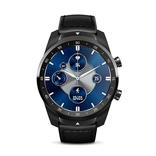 Ticwatch Pro S スマートウォッチ 1GB RAM メモリ内蔵 GPS IP68 防水 24 時間心拍数モニタリング 睡眠追跡 Wear OS by Google スマートウォッチ