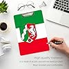 Acrylic Clipboard 12" x 9" Custom Student Clipboards Colorful Clip Boards Classroom School Office Supply North Rhine Westphalia Flag, Silver #4