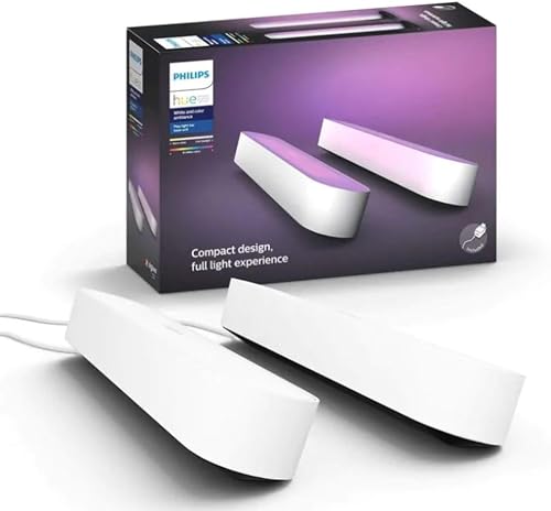 Philips Hue Play White and Color Ambiance Barre lumineuse connectée Pack de 2, unité de base,...