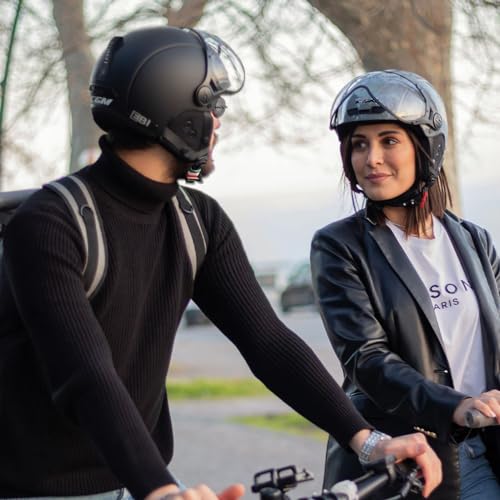 CGM EBI, Casco Sci Unisex Adulto, Nero Opaco, M (57-58cm) - 3