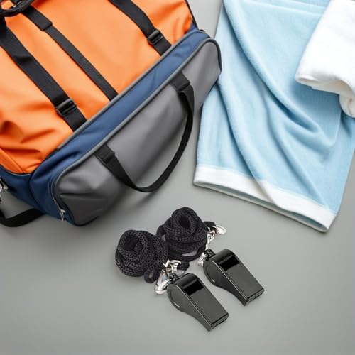 10 pzas Silbatos deportivos plásticos con cuerda miniatura 7