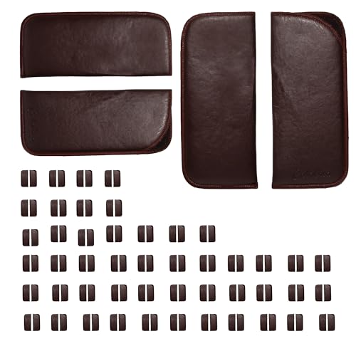 Image of Calabria Mens Slim Half-Clip Case in Black or Brown (Brown (No-Clip)) - 100PACK