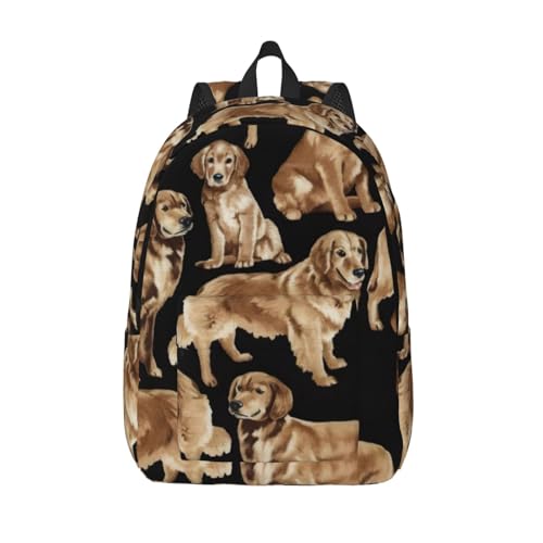 Sac à dos voyage Golden Retrievers EdWal pour ordinateur portable homme et femme