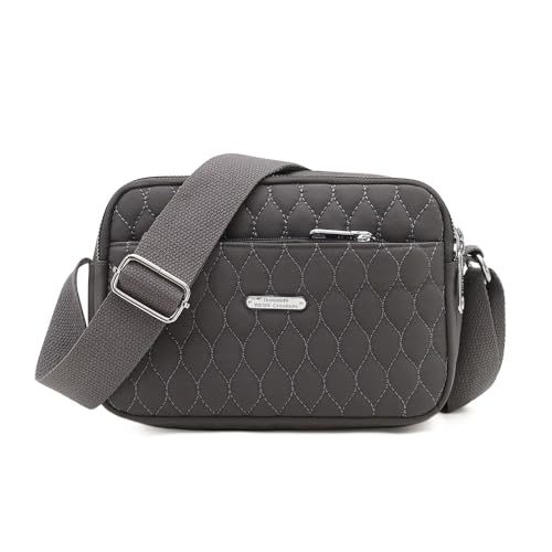 Petit sac à bandoulière femme idéal pour sorties chic en ville gris