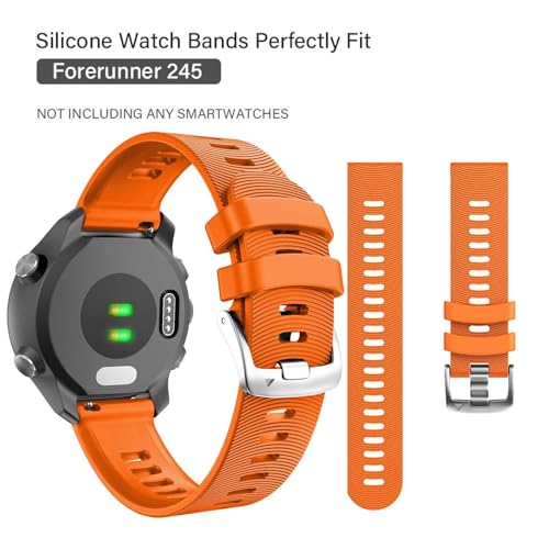 Bracelet de montre 20mm en silicone haute durabilité Forerunner 645