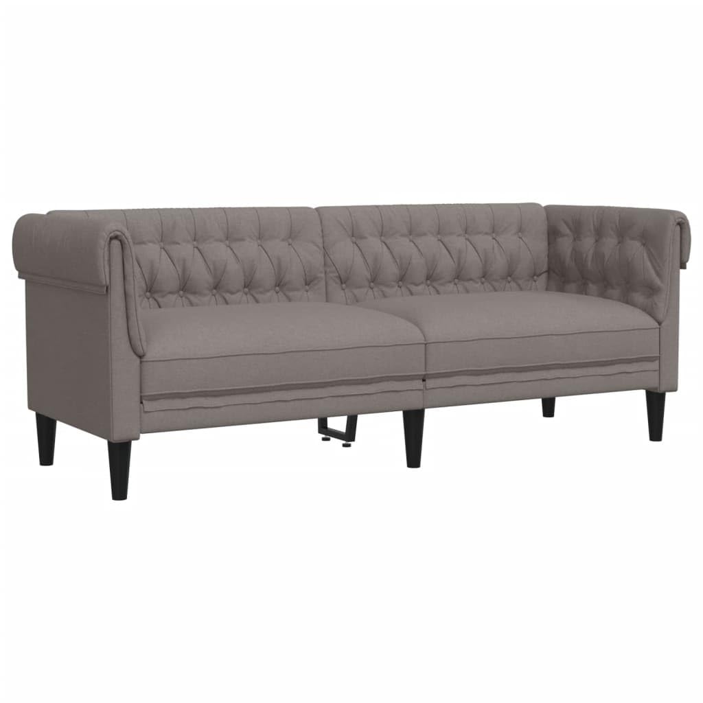 Juego de 3 piezas para sala de estar, tela de color pardo, sofá, sofá, sofá, sofá, salón, tapizado, con reposabrazos, respaldo para relajación, lectura, televisión, habitación de invitados