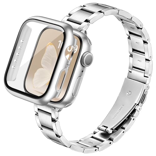 Bokoios ���׃��^�� ���X�e�����X�Ή��A�b�v���E�H�b�` �o���h �P�[�X 40mm Series 6 5 4 SE3 SE2 SE�A���� �אg �X�e�����X Apple Watch �o���h�J�o�[�A�������A�b�v���E�H�b�` �x���g���f�B�[�X�Ή� apple