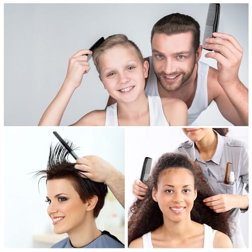 Xinjieda Hair Comb Cutting Comb Hair Combs for Hairdressing Comb Set, 4PCS Plastic Pocket Combs Fine and Standard Tooth Hair Fine Barber Salon Comb for Women Men Hair Care Tool - Image 5