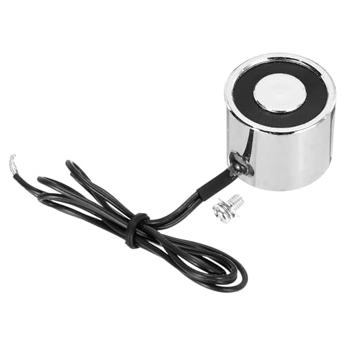 QUARKZMAN Electroimán Solenoide DC 24V 2W 17.6LB/8Kg Imán Eléctrico Redondo Imán De Elevación Eléctrico 25x20mm Para Equipos De Automatización
