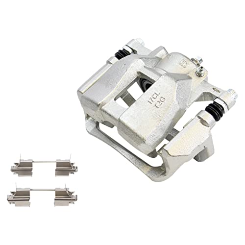 Image of TRQ Front and Rear Brake Caliper Set Zinc Coated Brackets Hardware Compatible with 2013-2017 Honda Accord