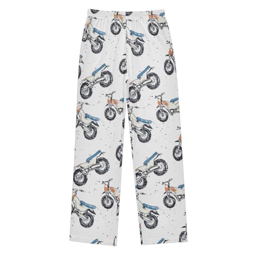 Pajama Bottoms, Pajamas Pant Motorbike Lounge Wear Casual Colorful Grunge Sleep Long Pants Soft Pjs Sleepwear