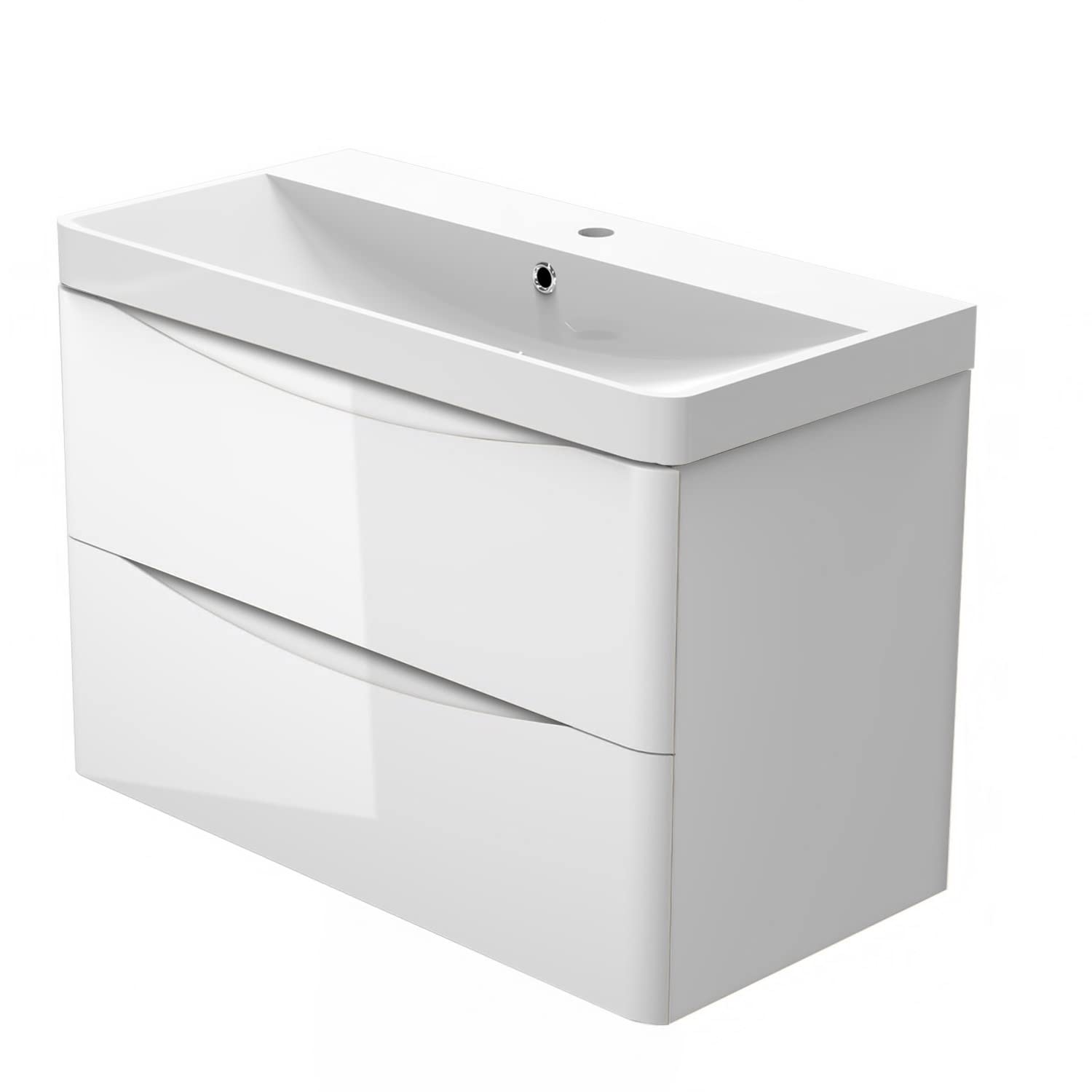 Mueble de baño de 800 mm flotante para ganar espacio de almacenaje