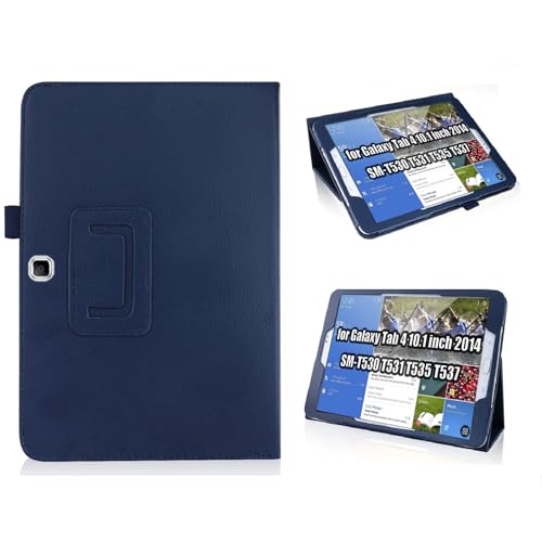 Case for Samsung Galaxy Tab 4 10.1 inch 2014 (SM-T530 T531 T535 T537) Case PU Leather Stand Folio Flexible Cover for Galaxy Tab 4 10.1 inch 2014