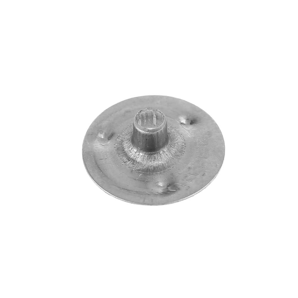 KAKASEA 100 Pack Candle Metal Tea Lights Candle Wicks Self Centering Sustainers Tabs Base for Candle Making Craft Gifts