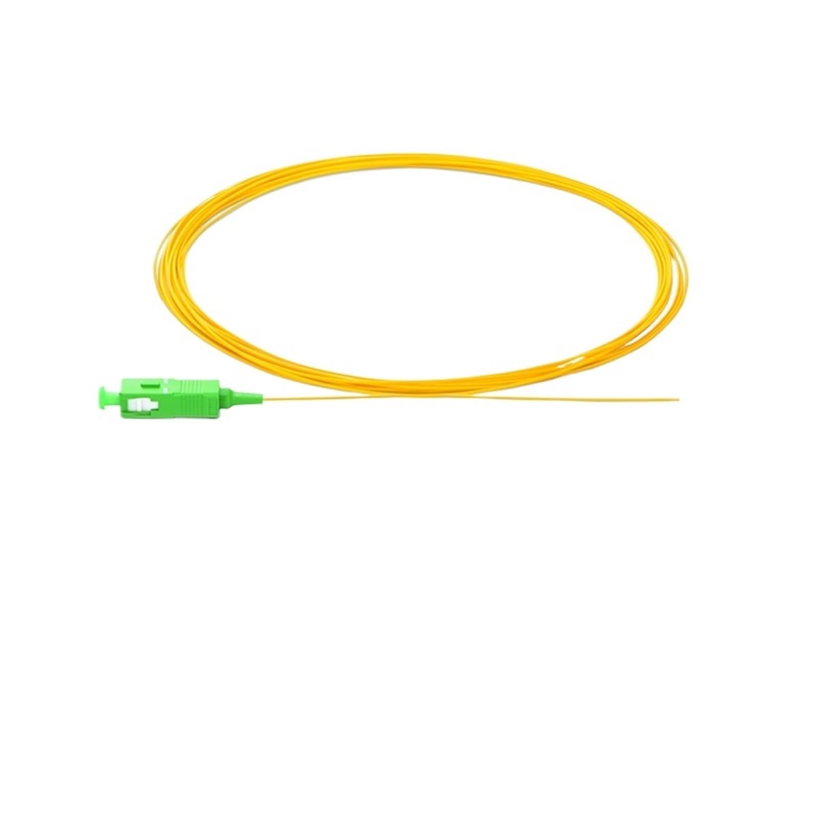 20/50/100/200 piezas/lote SC/UPC fibra pigtail Simplex 9/125 1M coleta de fibra óptica de modo único 0,9 mm (100 piezas SC AP)