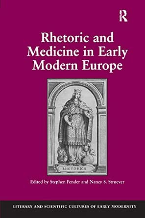 Rhetoric and Medicine in Early Modern Europe book cover