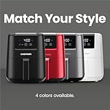 CHEFMAN 2 Qt Mini Air Fryer – Digital Space-Saving Compact Air Fryer with Nonstick and Dishwasher Safe Basket, Quick & Easy Meals in Minutes, Features Digital Timer and Shake Reminder – Black
