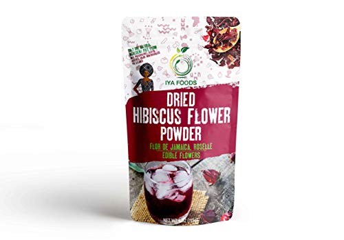 GlutenFree Hibiscus Flower Powder 4 Ounces, Kosher Certified (Hibiscus Sabdariffa Flower Powder,Dry Roselle Powder) Non GMO, No Preservative