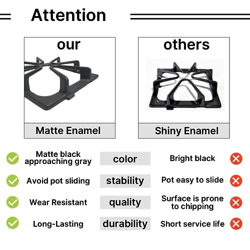 Compare W10447925 Burner Grate Replacement for Whirlpool Range Stove Cooktop, Compatible with