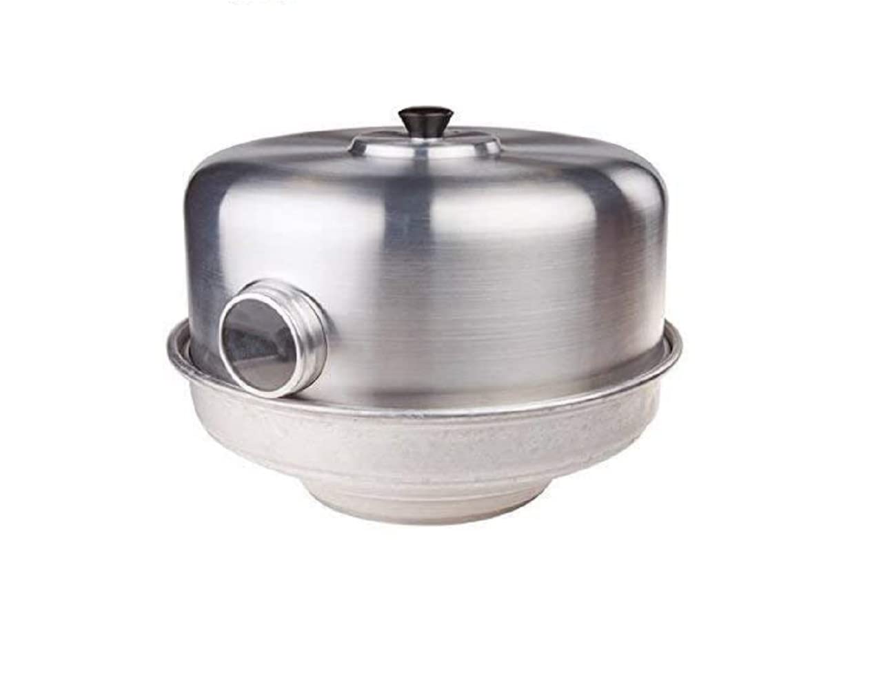 Pentole Agnelli Coalfornoocchio35 Family Fornetto Nonna Aurelia, Con Occhio Con Spargifiamma Inox E Tortiere 10/​10, Lucidato, Argento, ‎35 x 35 x 10 cm. 100 grammi