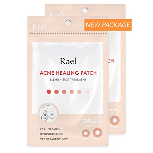 Rael Acne Pimple Healing Patch - Absorbing Cover, Invisible, Blemish Spot, Hydrocolloid, Skin