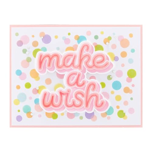 Spellbinders Layered Make a Wish Confetti, Metal, ONE - Image 2