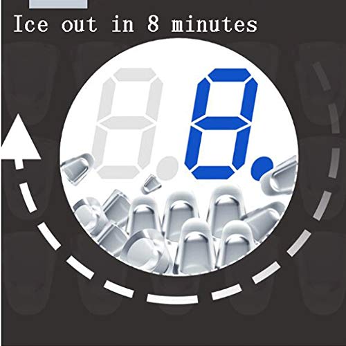 Máquina de hielo de mostrador con cubos en 10 min miniatura 4