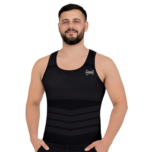 Image of dermawear Men Breezeology Zenrik-G Chest And Abdomen Vest Shapewear