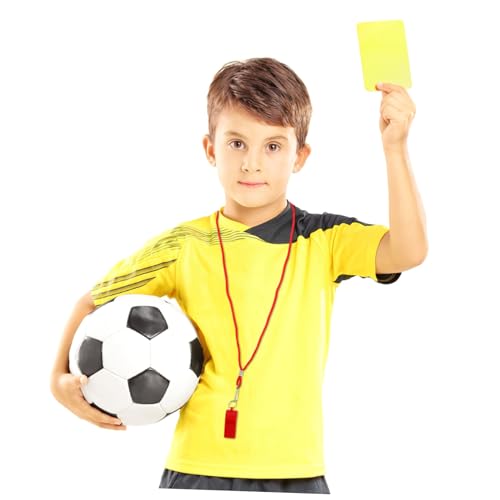 2 Pitos Plásticos Rojos con Cordón para Deportes y Supervivencia miniatura 5