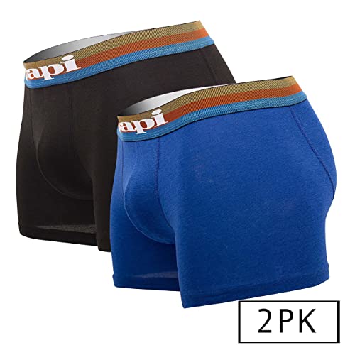 Papi 2PK Brazilian Boxer Briefs in Turquoise-Black2