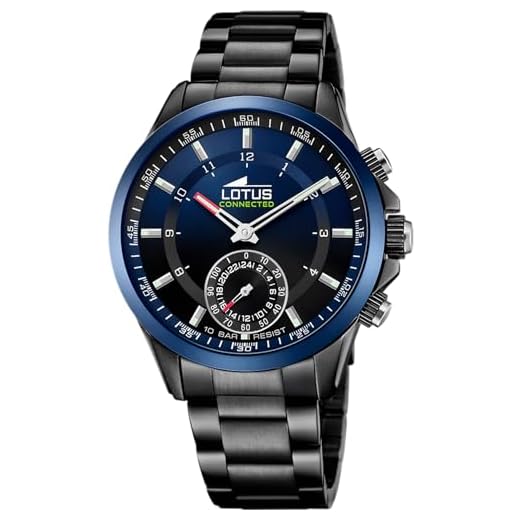 Reloj Lotus para Hombre 18965/1 Connected Caja de Acero inoxidable Negro Correa de Acero inoxidable