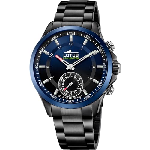 Reloj Lotus para Hombre 18965/1 Connected Caja de Acero inoxidable Negro Correa de Acero inoxidable
