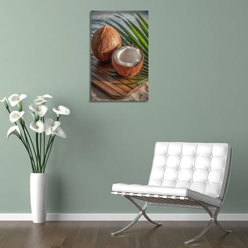 Poster mural de noix de coco décoration suspendue moderne 40x60 - 5