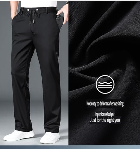 Waffle Knit Pull-On Pants – Ultra Stretch Quick Dry Casual Wear for Men，Ultra Stretch Breathable Casual Pant2