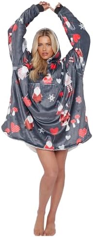 GC GAVENO CAVAILIA Hoodie Blanket,Oversized Sweatshirt, Sherpa Pullover Snuggle Blankets For Adults