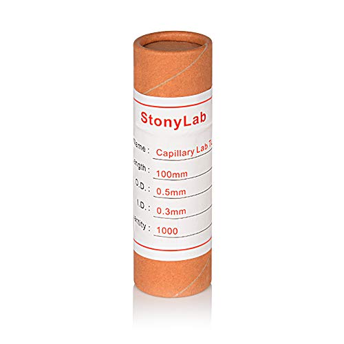 Stonylab GLASSCAPILLARYTUBES-1000PK Glass Capillary Tubes, 100Mm Micro Glass Pipettes Capillary Transfer Tube thumb #4