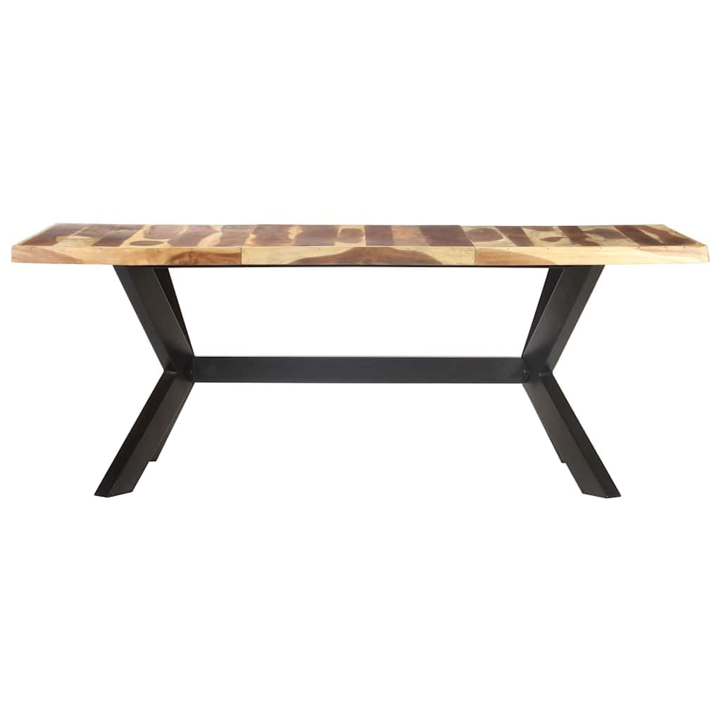 SYDE Tavolo da pranzo in legno di acacia, 200 x 100 cm
