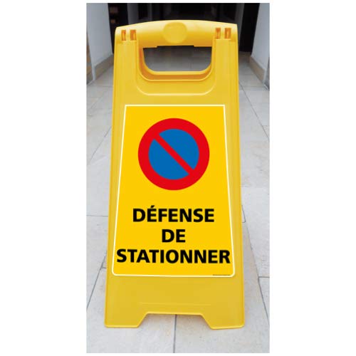 Chevalet de signalisation - Défense de Stationner - Dimensions 600x300mm