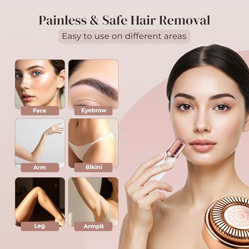 Gen 1 Replacement Heads for Finishing Touch Flawless Facial Hair Removal for Women, Also fits Profeir innobeaut gurelax EVIEY KRADAA VISOFO bikurpia Hair Remover Razor Generation 1 (Set of 4) - Thumbnail 6