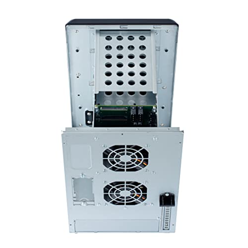 Image of 8 + 2 Bay DIY NAS Case, 8 x 2.5″ / 3.5″ Tray + 2 x 2.5″ Internal Bay. MB ITX. PSU Flex. Front USB 3.0 8cm Chassis Fan Hot Swap Backplane. Network Attached Storage Private Cloud Enclosure.