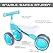 BAMMAX Balance Bike for 1 Year Old, Riding Toys for 9-24 Months Boys Girls, No Pedal 4 Wheels Bicycle, First Birthday Gift, Toddler Bike to Help Start Riding