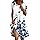 Generico 2025 Spalline Tuta Donna Elegante Cerimonia Sportivo Curvy Forti Long Western Vestito Cotone Abito Mare Estate Comodi Lino Pizzo Floreale Vestiti Lunghi Donna Estivi Eleganti Blu M