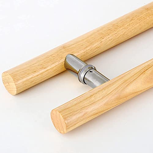 Poignée de porte en verre moderne en bois massif pour remplacer une poignée coulissante fragile